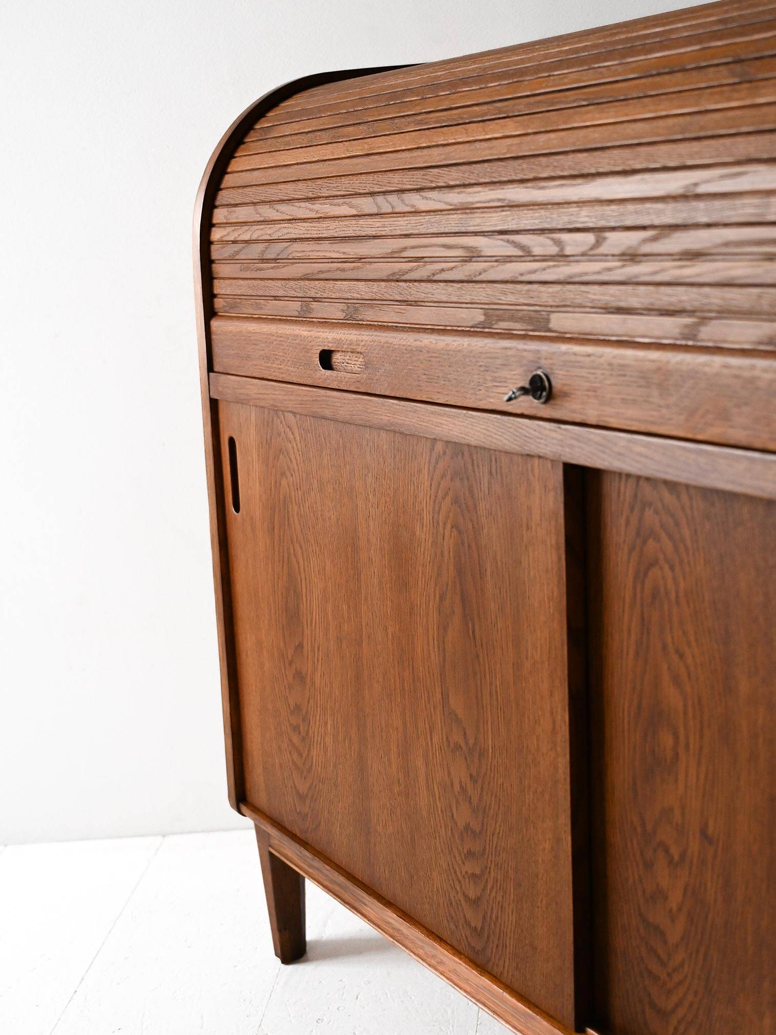 Vintage Scandinavian oak secretaire by Nybro Möbelfabrik