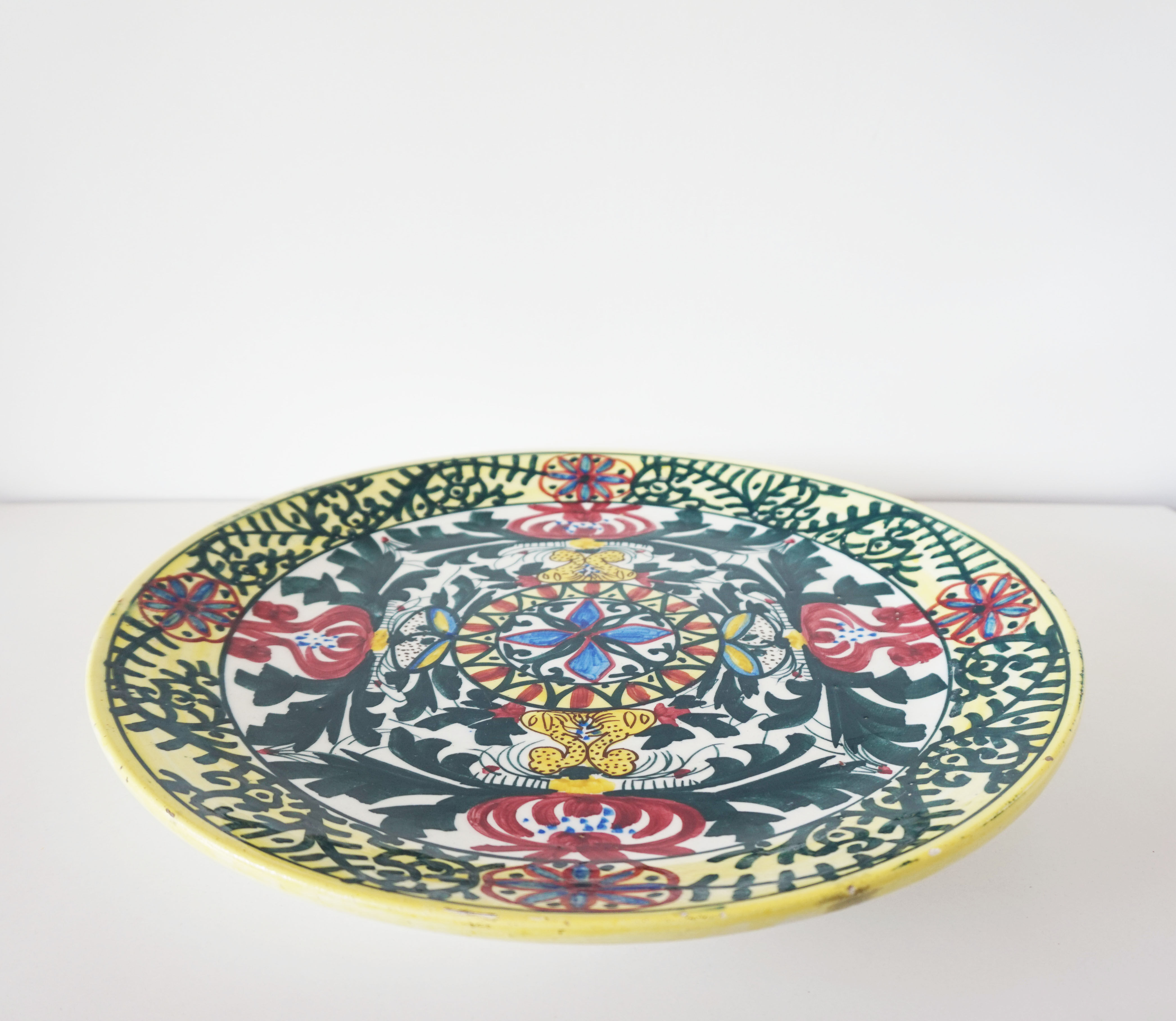 Large vintage Spanish ceramic dish