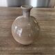 Small round vase soliflore, crackled glazed stoneware, ceramist seal.