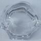 Crystal ashtray signed Daum France modernist design