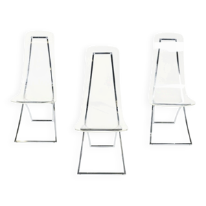 suite de 3 chaises vintage
