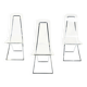 Suite de 3 chaises vintage "CH4" par Edmond Vernassa – Circa 1970