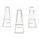 Suite de 3 chaises vintage "CH4" par Edmond Vernassa – Circa 1970