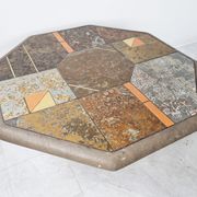 Table basse en ardoise brutaliste, années 1970