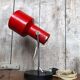 Old Articulated Lamp 70's Metal Red Black & Chrome Vintage