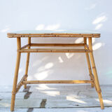 Side table rattan wicker