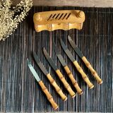 6 small bamboo knives