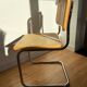 Paire de chaises cannées italiennes design Breuer