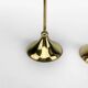 Trio of Scandinavian brass candlesticks