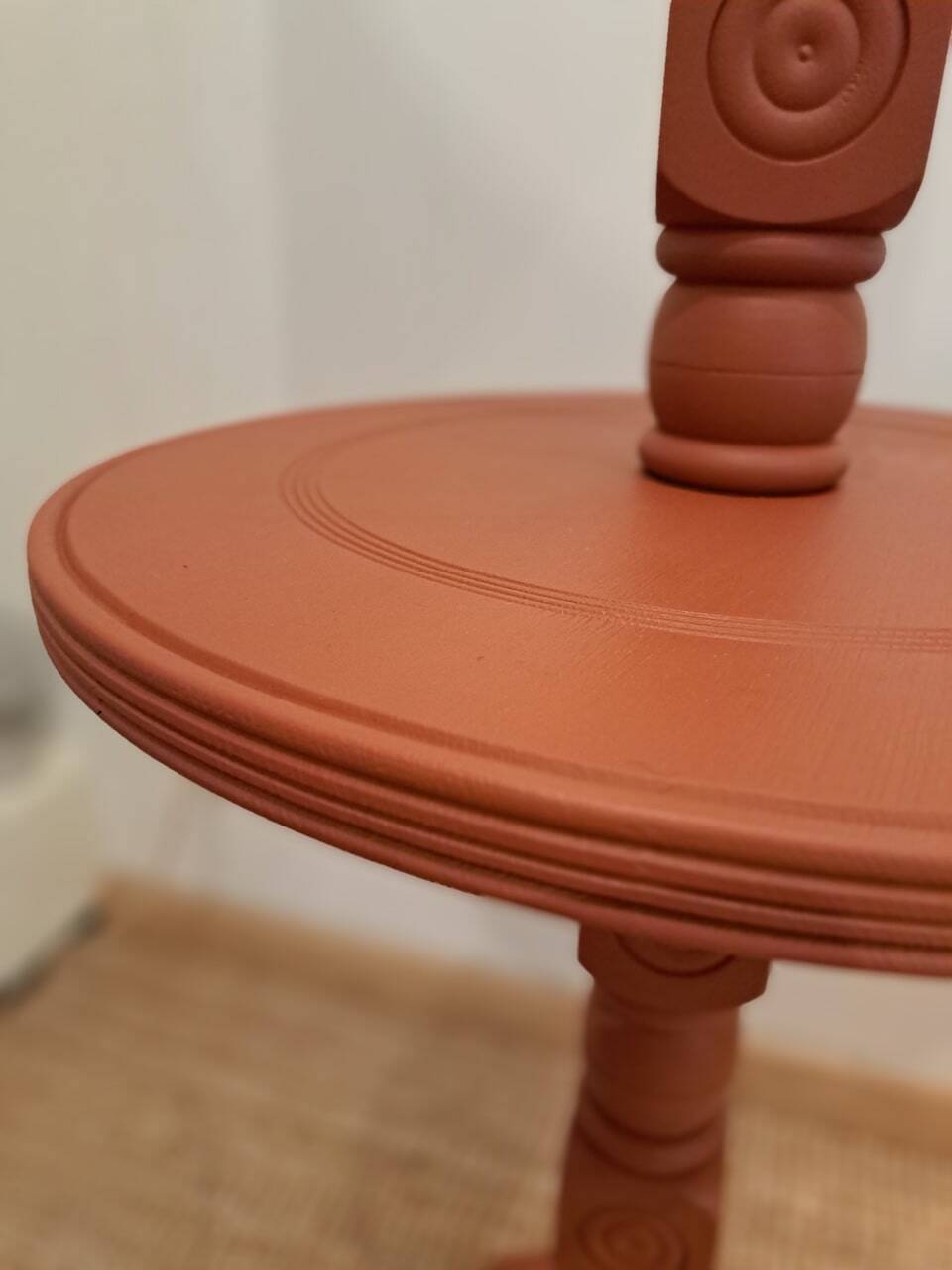 Vintage terracotta floor lamp