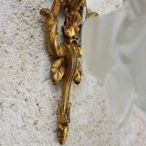 Glass paste flower applique