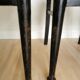 Set of 3 Vintage Dining Chairs: High Back, Leather Seat, Nailhead Trim