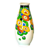 Art déco vase Charles Catteau pour Boch Frères, décor D.1197, Belgique 32cm
