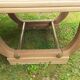 Art deco table from the 1930s in raw cherry wood