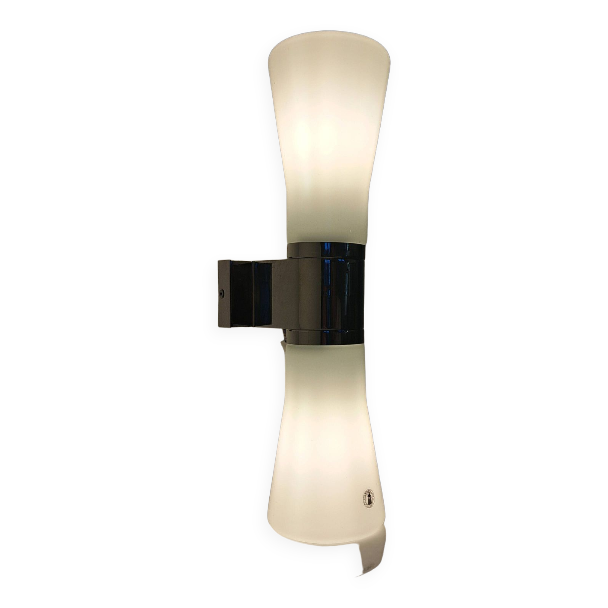 Savern space age bathroom or ambiance wall lamp in glass from Ikea