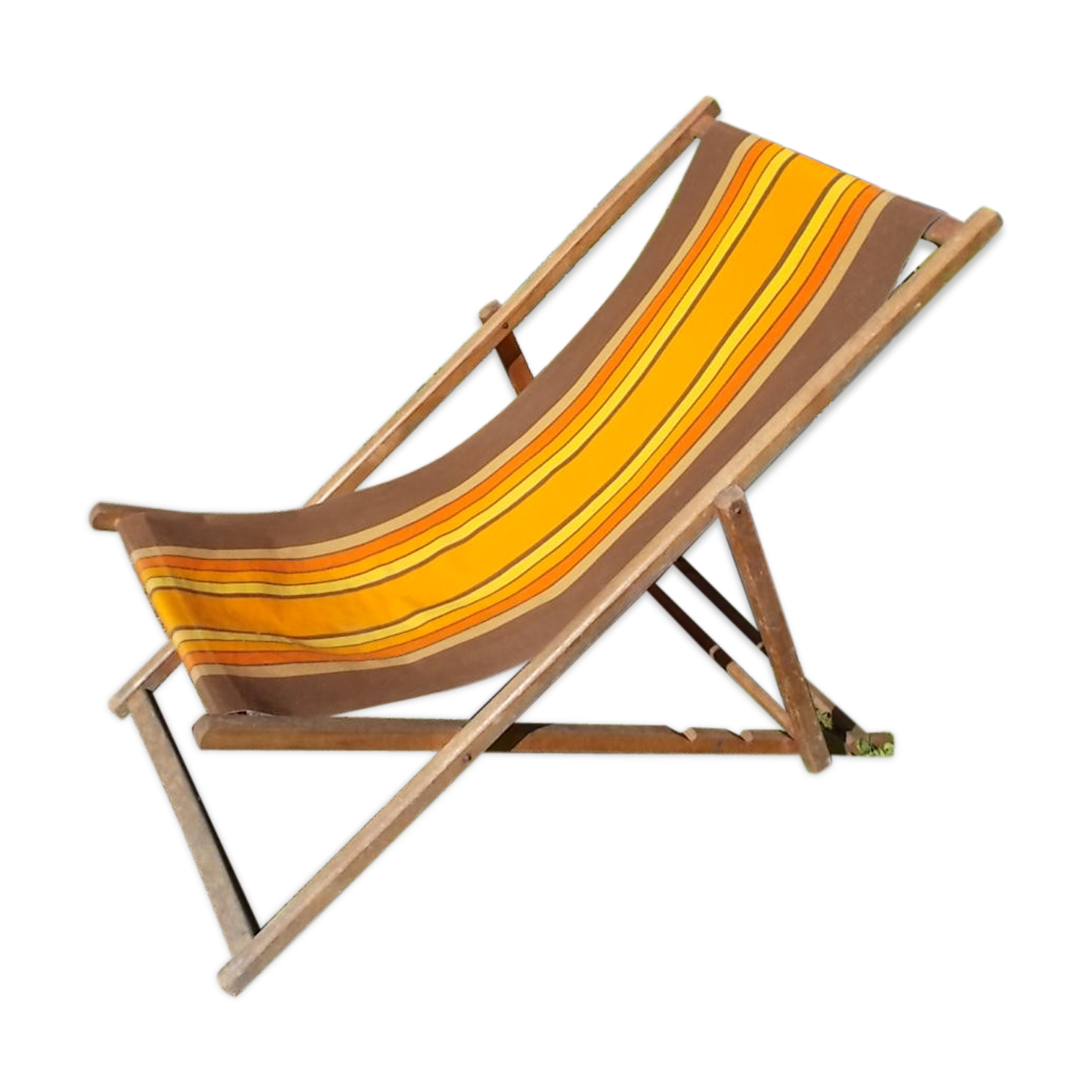 Vintage orange and brown transat