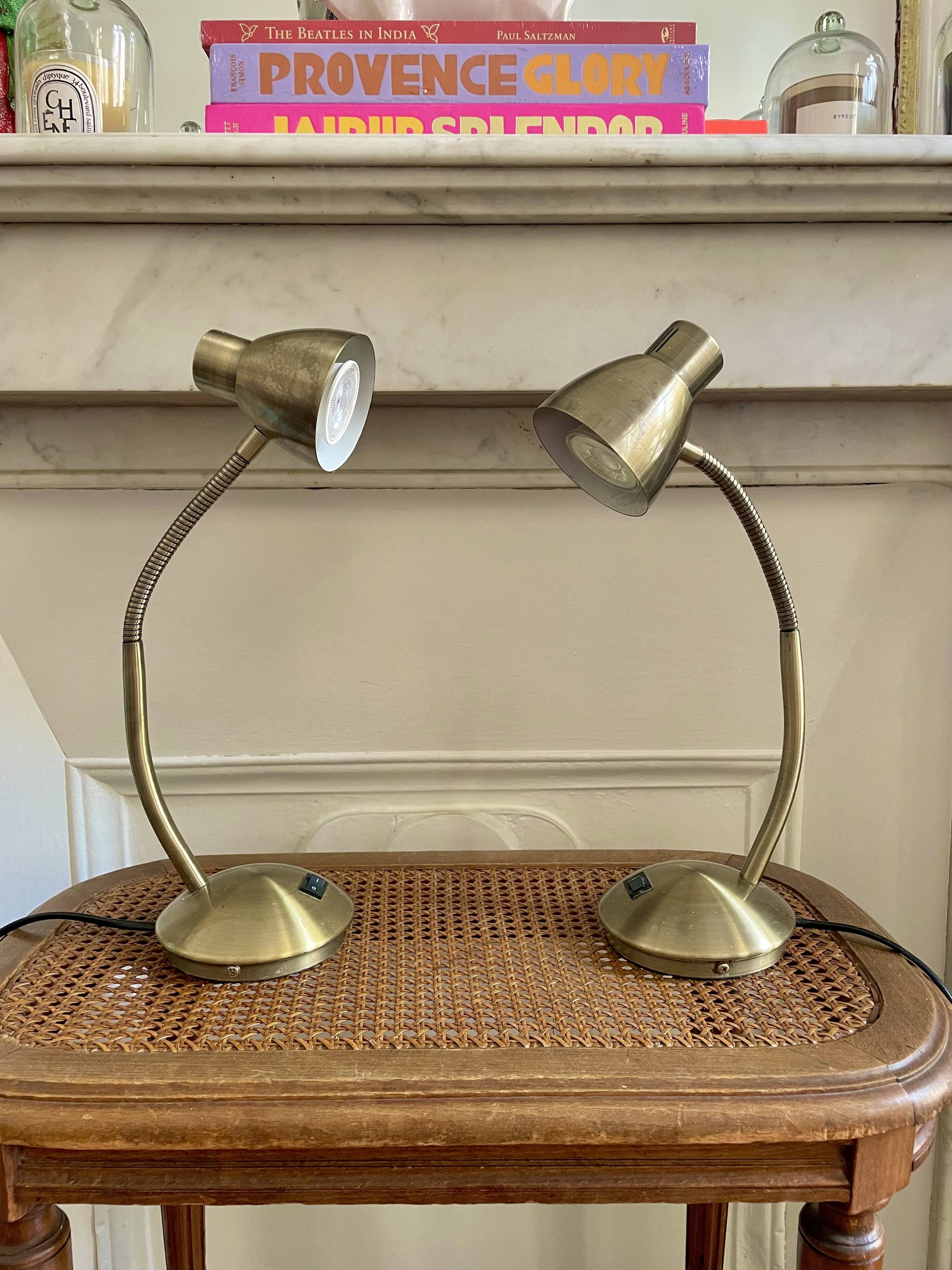 Paire de lampes de chevet années 90