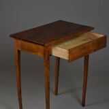 Table d'appoint ancienne en noyer, fin du XIXe siècle – restaurée