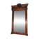 Bevelled mirror in carved wood