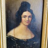 Oil painting on panel Louise Virginie Möckly 1809-1897