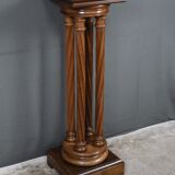 Swivelling stool in walnut, neo-Gothic style – 1900