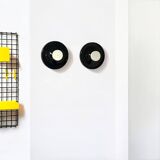 Pair of Wall Hooks by Salc Cantu, Blue and White, 1960s
