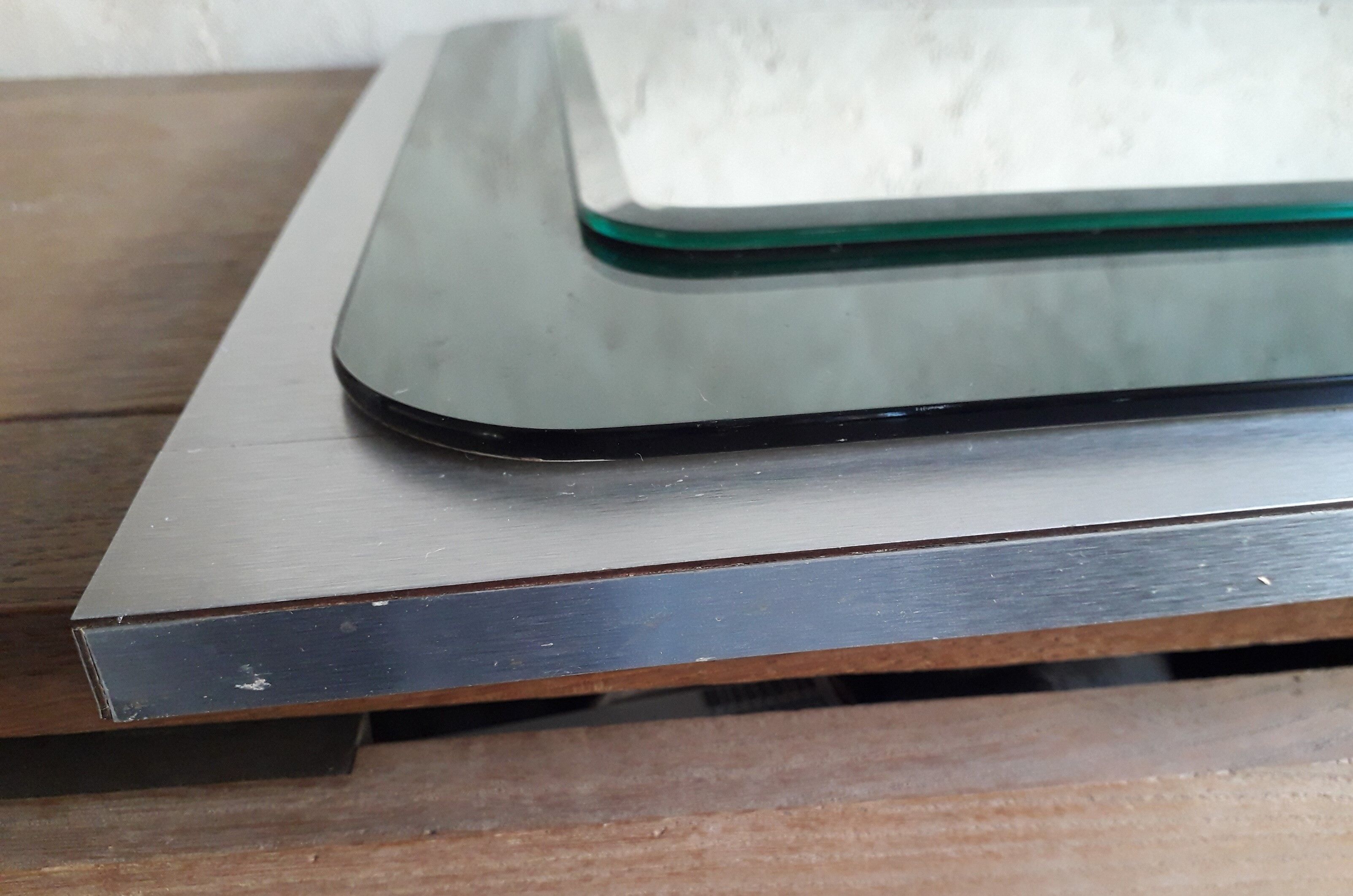 70s two-tone mirror - 97x46cm