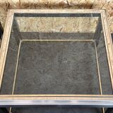 Table basse chrome & laiton table d’appoint space age