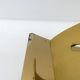 Pair of brutalist wall lights Boréns model 6477 in perforated brass – Sweden