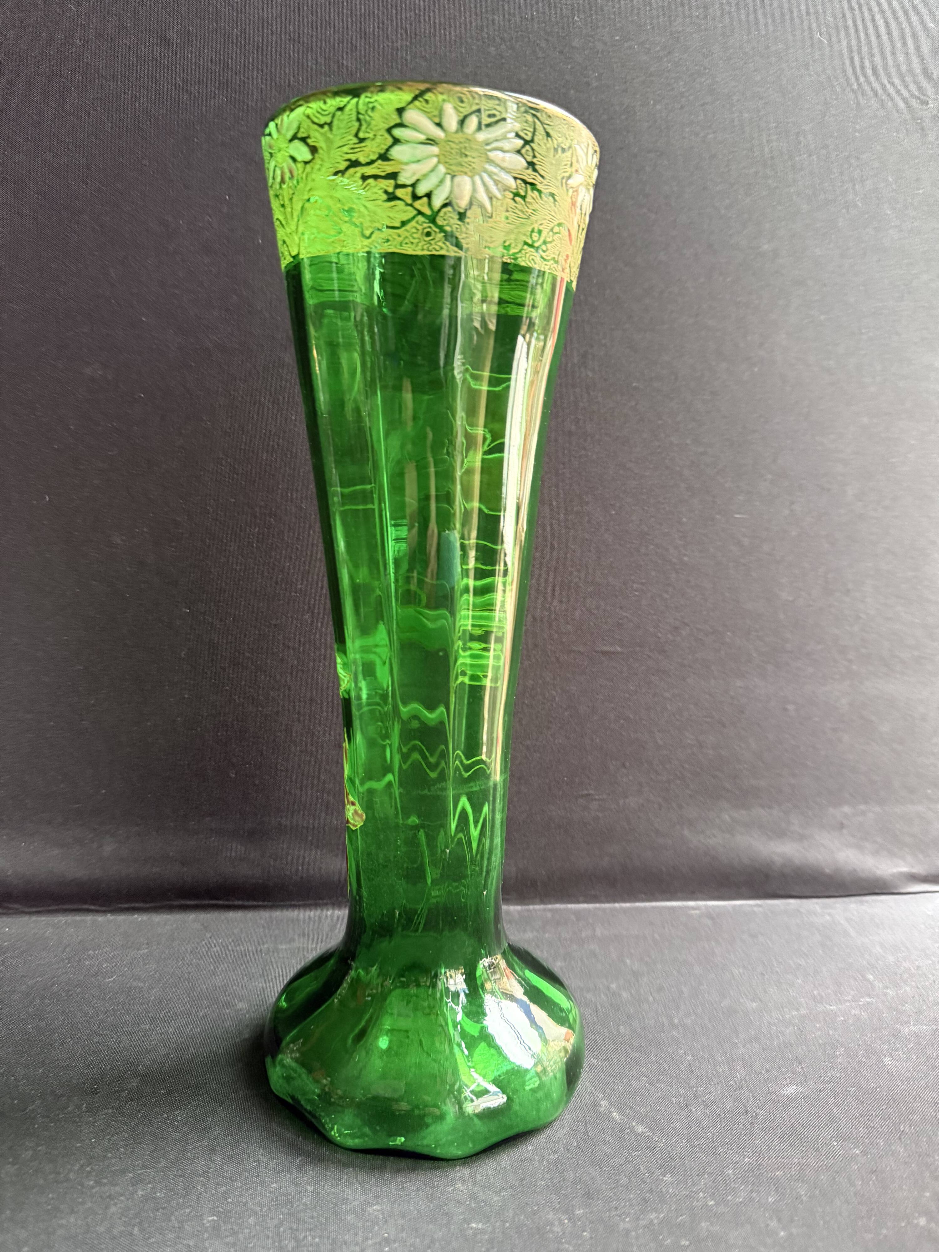Vase émaillé – Cornet Printemps – F. T. Legras (1839-1916)