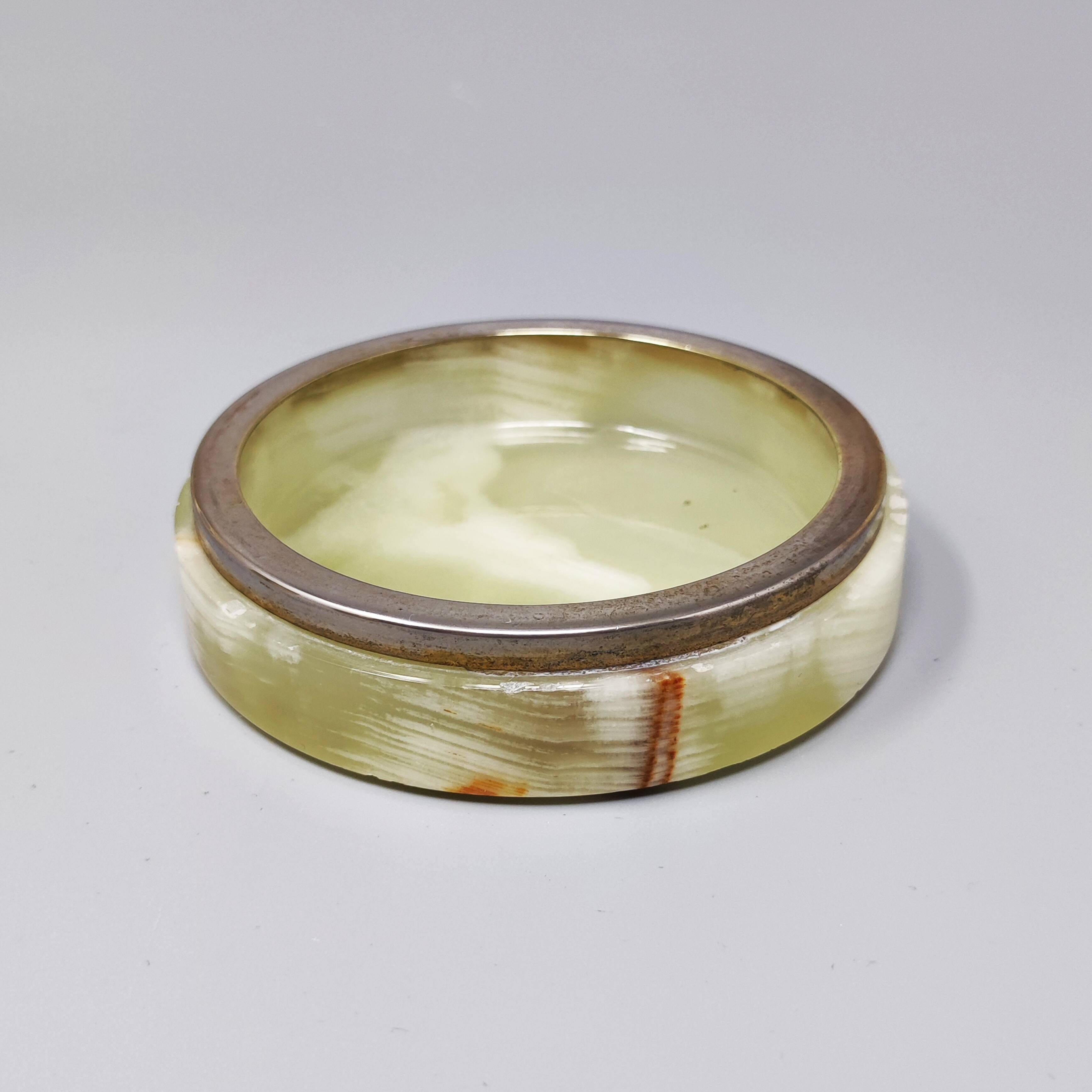 1960s Gorgeous Smoking Set in Onyx. Made in Italy