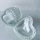 Glass heart candy box