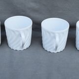6 coffee cups and saucers Tharaud Limoges form valençay sillage model