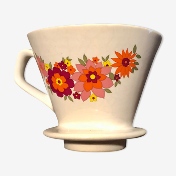 Filtre à café céramique fleurs
