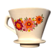 Ceramic coffee filter flowers
