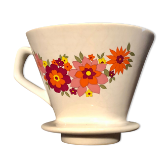 Ceramic coffee filter flowers