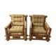 Cube bamboo armchair