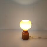 Vintage glass table lamp by Jean Paul Emonds-Alt for Philips 1960s