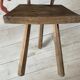 Wooden tripod chairs raw art