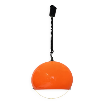 Vintage 70s Adjustable Pendant Lamp Chandelier