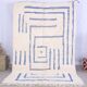 Handmade wool Berber rug 250x150 cm