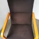 Curved wood armchair Wilkhahn 1980