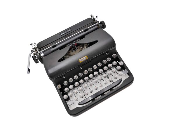 Machine à écrire Royal USA Aristocrat Touch control révisée ruban neuf 1936
