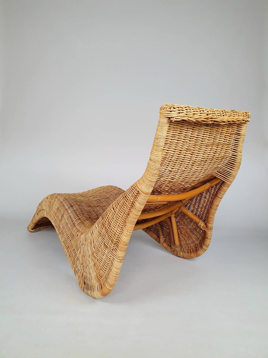 Karlskrona rattan lounge chair by Karl Malmvall for Ikea