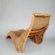 Karlskrona rattan lounge chair by Karl Malmvall for Ikea