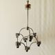 Lustre vintage en métal chromé - Space Age Design - SA Boulanger