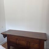 Grand coffre ancien en chêne massif – XIXe – belle patine d’origine