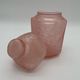 Pink vintage cotton pot in cracked glass paste Marcel Franck