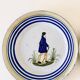 Plate signed HB Quimper from the 50s
