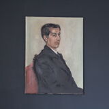 Oil on canvas portrait